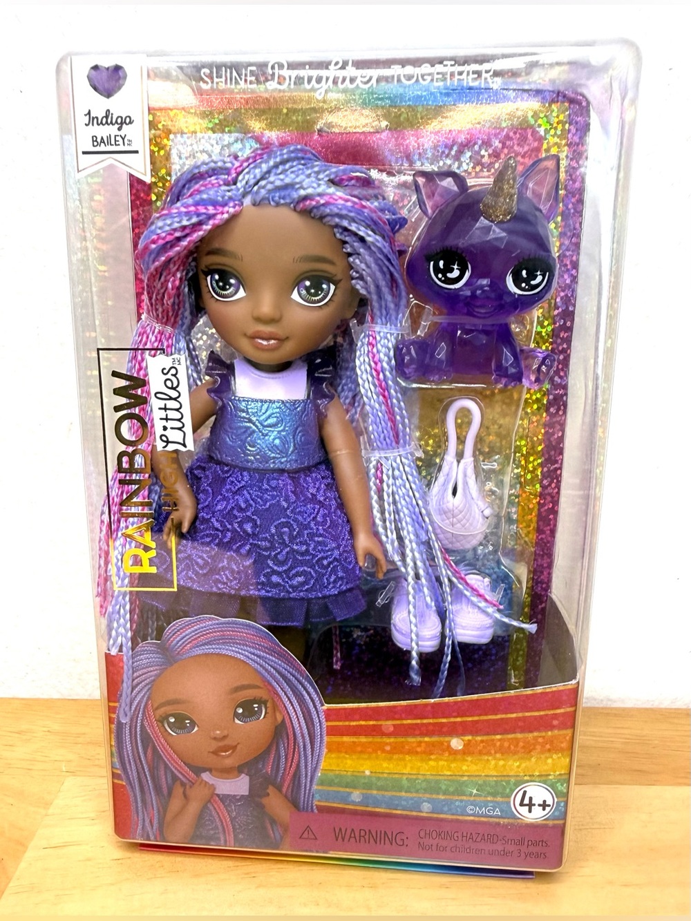 Rainbow High Littles – Indigo Bailey, 5.5 in. articulated doll w/accessories